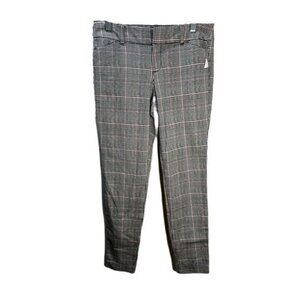 Old‎ Navy Plaid Pants Pixie Skinny High Waisted 2P NWT